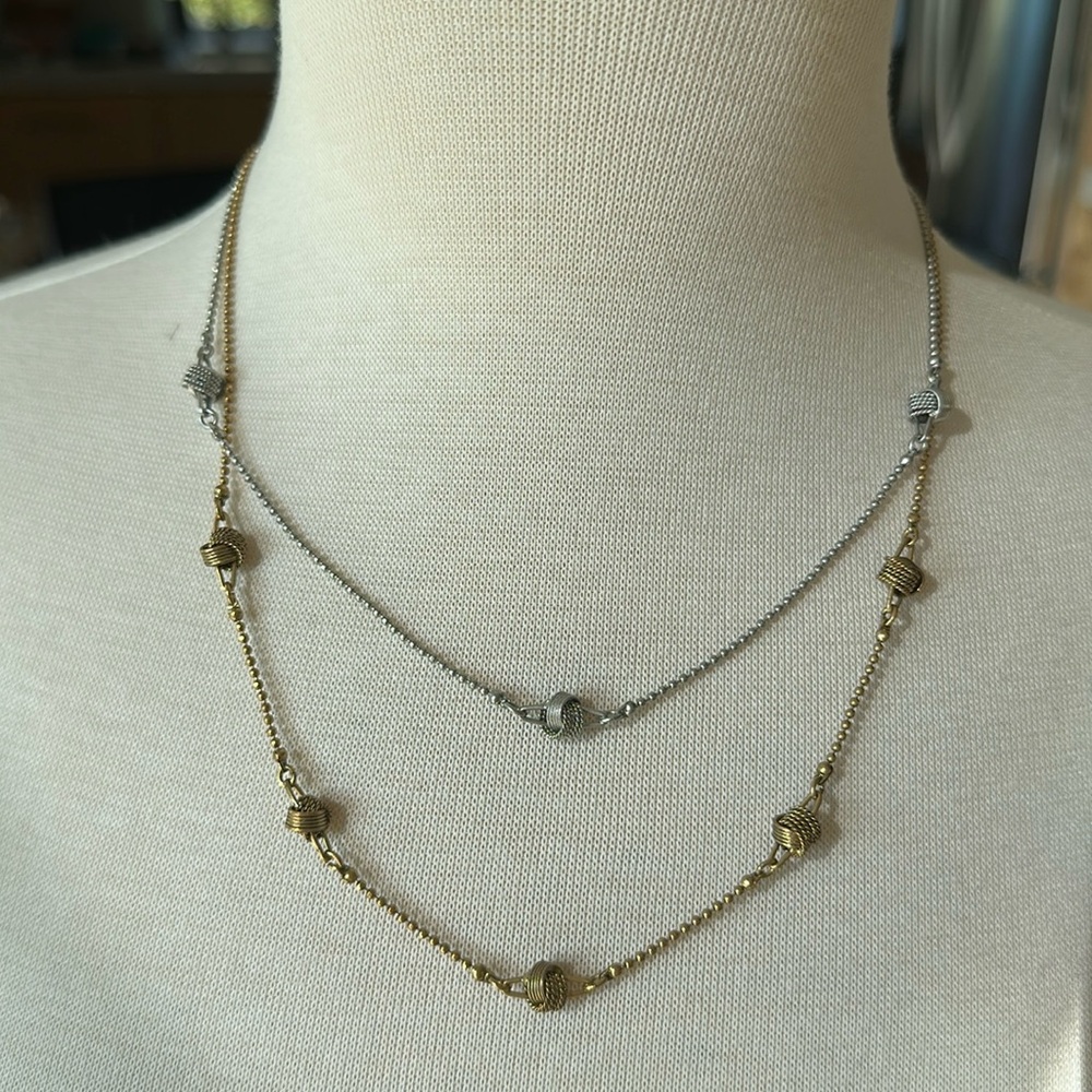 CAbi Two-Tone Necklace Set